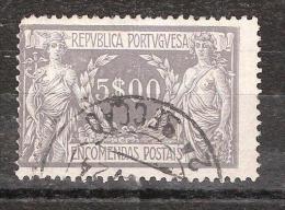 PORTUGAL Encomendas Postais/ Colis Postaux 1920 , Yvert N° 16 , 5 E Gris , Obl , TB - Usado