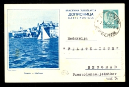 Illustrated Stationery - Image Sibenik / Stationery Circulated, 2 Scans (41-847) - Altri & Non Classificati