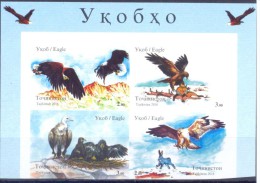 2016. Tajikistan, Eagles Of Tajikistan, 4v IMPERFORATED,  Mint/** - Tagikistan