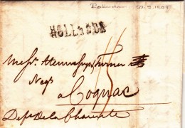 Prefilatelica, Rotterdam To Cognac, Francia. 1807 Con Contenuto - ...-1852 Precursori