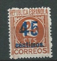 Espagne - 1938 - Y&T 606 - Neuf * - 1931-50 Usados