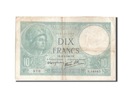 Billet, France, 10 Francs, 10 F 1916-1942 ''Minerve'', 1941, 1941-06-19, TB - 10 F 1916-1942 ''Minerve''