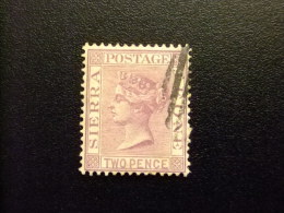 SIERRA LEONE 1883 Yvert Nº 22 º FU - VICTORIA - SG Nº 30 º FU - Sierra Leone (...-1960)