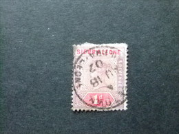 SIERRA LEONE 1897 Yvert Nº 32 º FU - VICTORIA - SG Nº 42 º FU - Sierra Leone (...-1960)