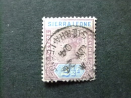 SIERRA LEONE 1897 Yvert Nº 35 º FU - VICTORIA - SG Nº 45 º FU - Sierra Leone (...-1960)