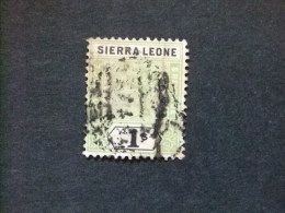 SIERRA LEONE 1897 Yvert Nº 40 º FU - VICTORIA - SG Nº 50 º FU - Sierra Leone (...-1960)