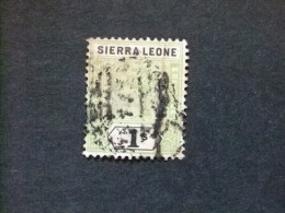 SIERRA LEONE 1897 Yvert Nº 40 º FU - VICTORIA - SG Nº 50 º FU - Sierra Leona (...-1960)