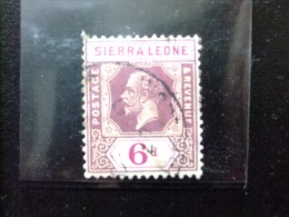 SIERRA LEONE 1912 Yvert Nº 96 º FU - GEORGE V - SG Nº 119 º FU - Sierra Leone (...-1960)