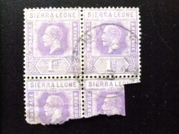 SIERRA LEONE 1921 Yvert Nº 109 º FU - GEORGE V - SG Nº 132 º FU - Sierra Leona (...-1960)