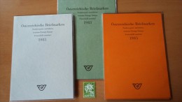 4002c: Österreich Jahresmappen 1981, 1983, 1985 ** Komplett Wie Von Der Post Verausgabt - Annate Complete