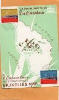 Liechtenstein 1958 Card - Brieven En Documenten