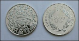 AC - 1984 LOS ANGELES USA SUMMER OLYMPIC GAMES COMMEMORATIVE SILVER COIN TURKEY 1984 PROOF UNCIRCULATED - Türkei