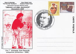 38856- EMIL RACOVITA, CARICATURE, POLAR EXPLORER, SPECIAL POSTCARD, 2005, ROMANIA - Polar Explorers & Famous People