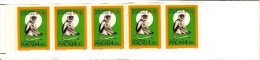 Macao Booklet Scott #662a Pane Of 5 Year Of The Monkey - Postzegelboekjes