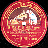 78 Trs  25 Cm état  TB - Glle GALLAND Et E. ROUSSEAU - Sous Le Regard De Deux Grands Yeux - Nous Sommes Deux Amoureux - 78 T - Disques Pour Gramophone