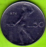 1974 Italia - 50 L. (circolata) - 50 Lire