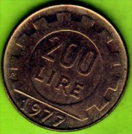 1977 Italia - 200 L. (circolata) - 200 Liras