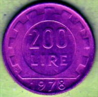 1978 Italia - 200 L. (circolata) - 200 Lire