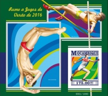 Mozambico 2015, Pre Olympic Games In Rio, Athletic, BF IMPERFORATED - Sommer 2016: Rio De Janeiro