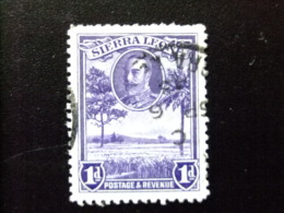 SIERRA LEONE 1932 Yvert Nº 126 º FU - GEORGE V Y PAISAJES - Sierra Leone (...-1960)