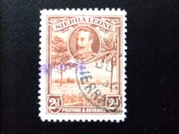 SIERRA LEONE 1932 Yvert Nº 128 º FU - GEORGE V Y PAISAJES - Sierra Leone (...-1960)