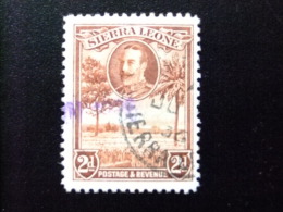 SIERRA LEONE 1932 Yvert Nº 128 º FU - GEORGE V Y PAISAJES - Sierra Leona (...-1960)