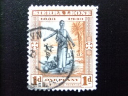 SIERRA LEONE 1933 Yvert Nº 139 º FU - CENT. DE LA MUERTE DE WILLIAM WILBERFORCE Y FIN DE LA ESCLAVITUD - Sierra Leone (...-1960)