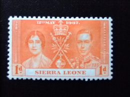 SIERRA LEONE 1937 Yvert Nº 155 * MH - CORONACION DE GEORGE V - Sierra Leone (...-1960)