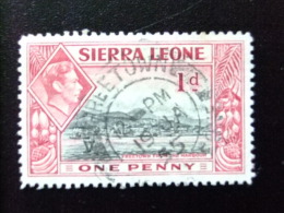 SIERRA LEONE 1938 Yvert Nº 159 º FU - GEORGE VI FREETOWN VISTO DEL PUERTO - Sierra Leone (...-1960)