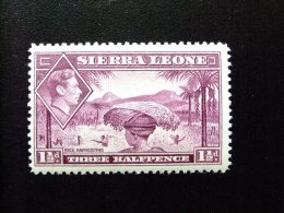 SIERRA LEONE 1938 Yvert Nº 160 A * MH - GEORGE VI RECOGIDA DEL ARROZ - Sierra Leone (...-1960)