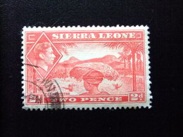 SIERRA LEONE 1938 Yvert Nº 161 A º FU - GEORGE VI RECOGIDA DEL ARROZ - Sierra Leone (...-1960)