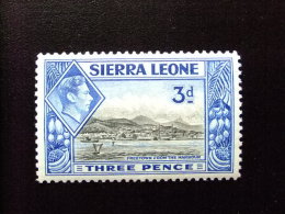 SIERRA LEONE 1938 Yvert Nº 162 * MH - GEORGE VI FREETOWN VISTO DEL PUERTO - Sierra Leone (...-1960)