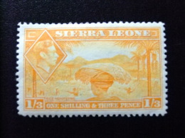 SIERRA LEONE 1938 Yvert Nº 167 * MH - GEORGE VI RECOLECTA DE ARROZ - Sierra Leone (...-1960)