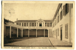 *** Cpa - HASPARREN Collège St Joseph Les Nouvelles Construction Interieur De L'école (2 Scans) - Hasparren