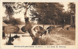 Neung-sur-Beuvron (Loir-et-Cher) - Les Bords Du Beuvron - Vache - Edition L. Lenormand - Neung Sur Beuvron