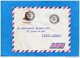 MARCOPHILIE-lettre-Madagascar - Cad-Fianarantsoa - 1954--stamps N°  Joffre -pour Françe - Brieven En Documenten