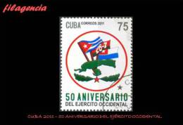 USADOS. CUBA. 2011-15 50 ANIVERSARIO DEL EJÉRCITO OCCIDENTAL - Used Stamps