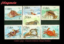 USADOS. CUBA. 1969-08 FAUNA MARINA. CRUSTÁCEOS - Usados