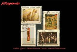 USADOS. CUBA. 1965-06 OBRAS DE ARTE DEL MUSEO NACIONAL - Used Stamps