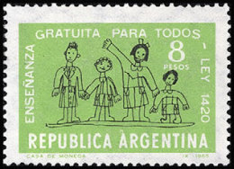 Argentina 0722 ** Foto Estandar. 1965 - Neufs