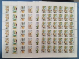 Russia 2004 - Sheets Russian Regions Sightseeing View Geography Places Architecture Stamps Michel 1136-1141 Sc 6807-6812 - Full Sheets