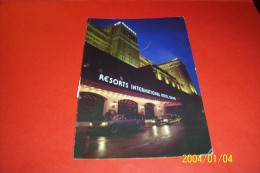 M 343 ° CANADA   AVEC PHILATELIE  °° RESORTS INTERNATIONAL HOTEL CASINO 1988 - Modern Cards