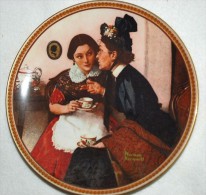 "Gossiping In Alcove" KNOWLES Collectible By PLATE Norman Rockwell P65 - Otros & Sin Clasificación