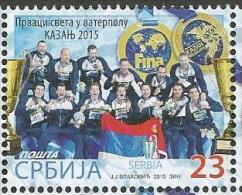 SRB 2015 -25 WORLD CHAMPIONSHIP IN WATERBALL, 1 X 1v, MNH - Wasserball