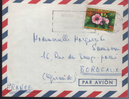 Lettre De Hte Volta Ouagadougou RP 23-2 1963 Flamme =o " Haute-Volta Fefuge De La Nature Africaine" - Storia Postale