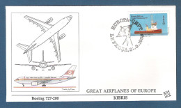 CIPRO TURCA - 1988 - 2 Valori Emissione EUROPA Su 2 Buste FDC Fleetwood - In Ottime Condizioni. - Gebraucht