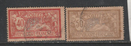 FRANCE N° 119/120 TYPE MERSON PAPIER GC OBL - Oblitérés