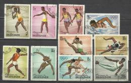 7494-SERIE COMPLETA BURUNDI AFRICA AÑO 1964 Nº102/11.OLIMPIADAS TOKIO.DEPORTES,SPORT. - Colecciones