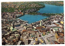 Hamburg - City Mit Binnen- Und Außenalster - 1966 - Mitte