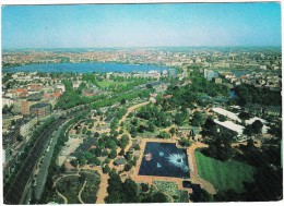 Hamburg - Blick Vom Fernsehturm Auf Planten Un Bomen Und Außenalster - 1972 - Mitte